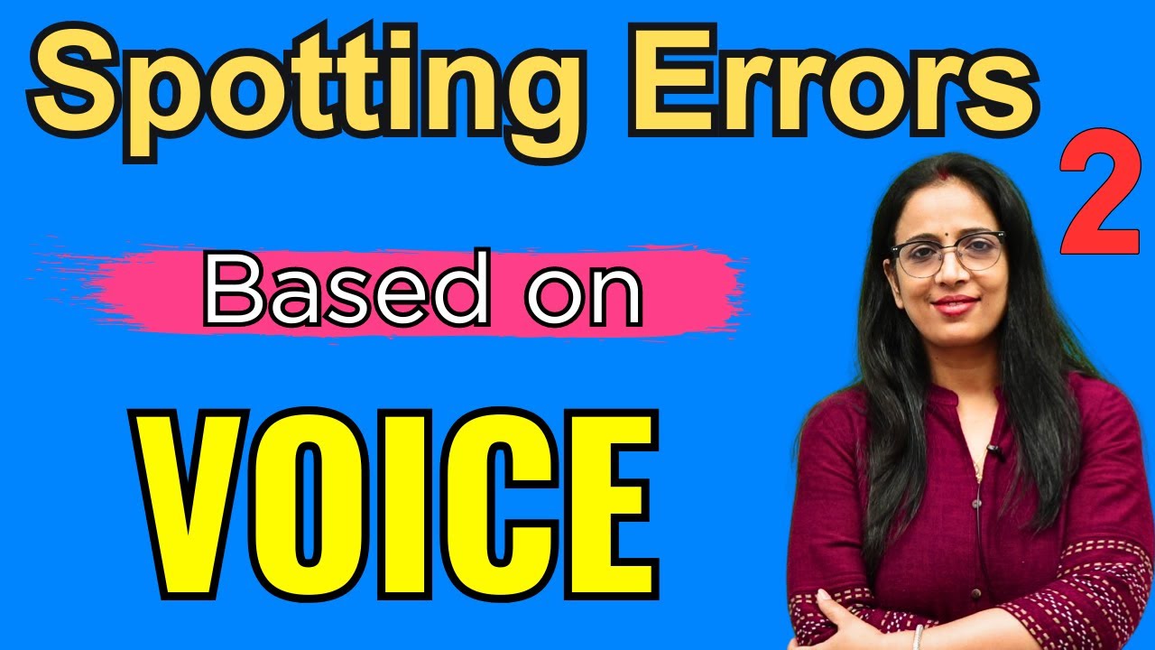 Important Question Based On Voice | SSC CGL 2021 | Class - 13 | Voice Questions | Rani Mam