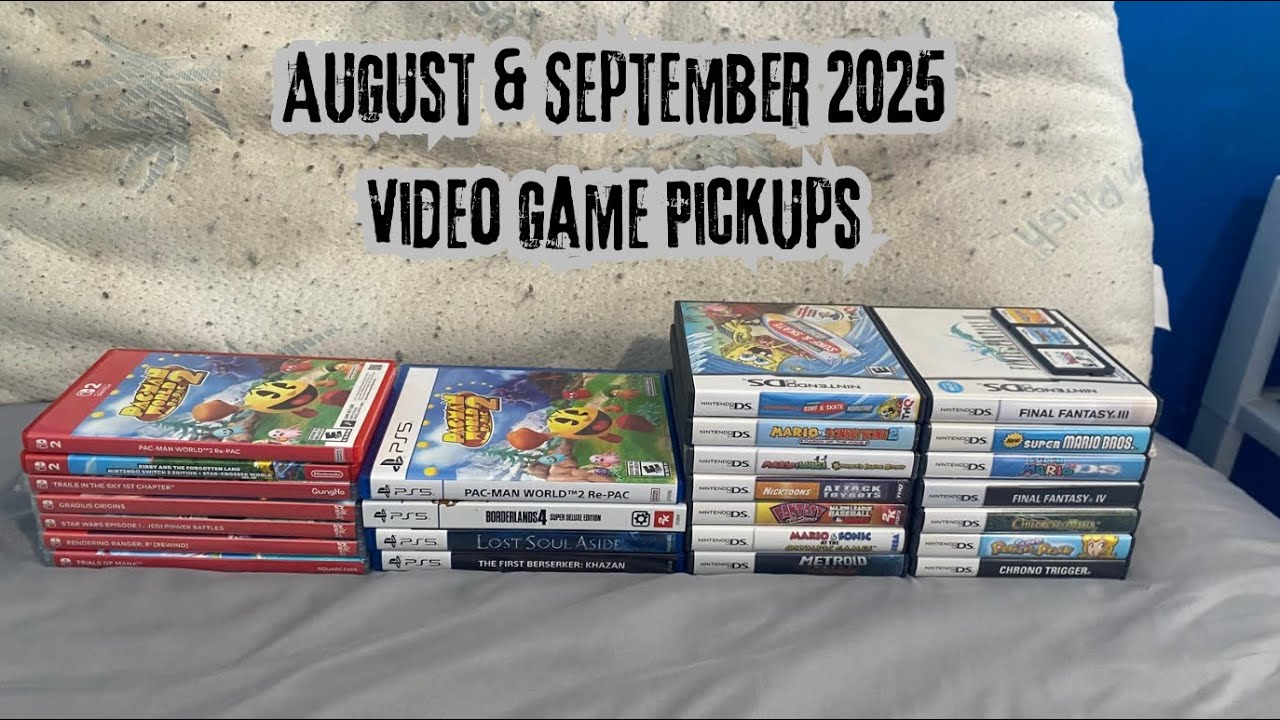 August & September 2025 Video Game Pickups