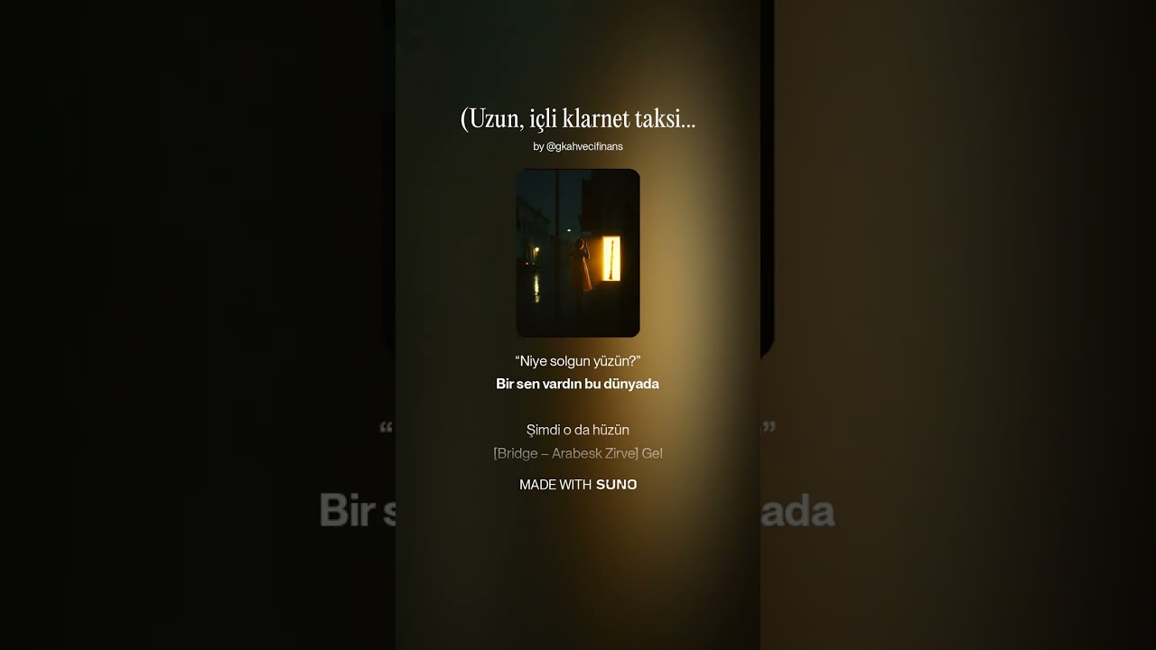 yarali sevdalar, Uzun, içli klarnet taksimi