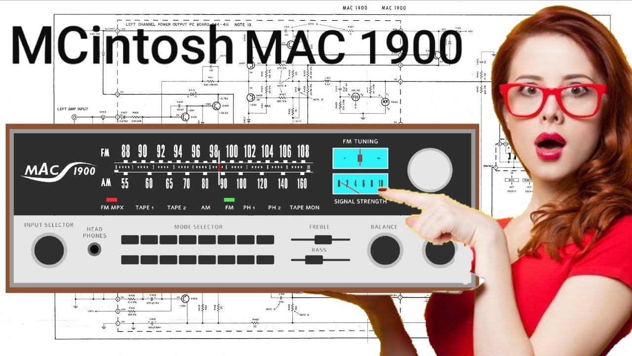 Let's review MCintosh MAC1900 series stereo AM / FM receiver amplifier vintage solid state