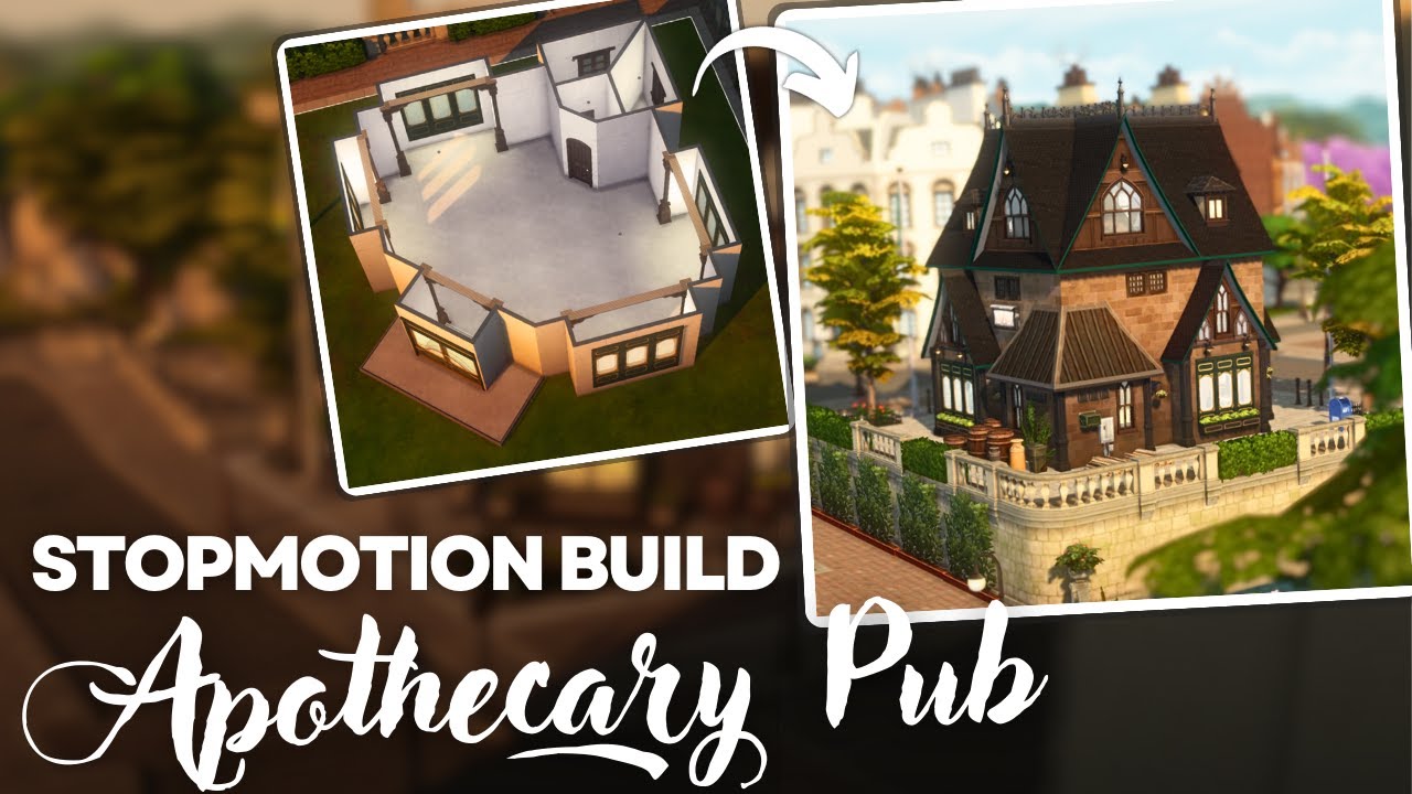 Old Town BRITECHESTER PUB 🎓 Sims 4 Stopmotion Build