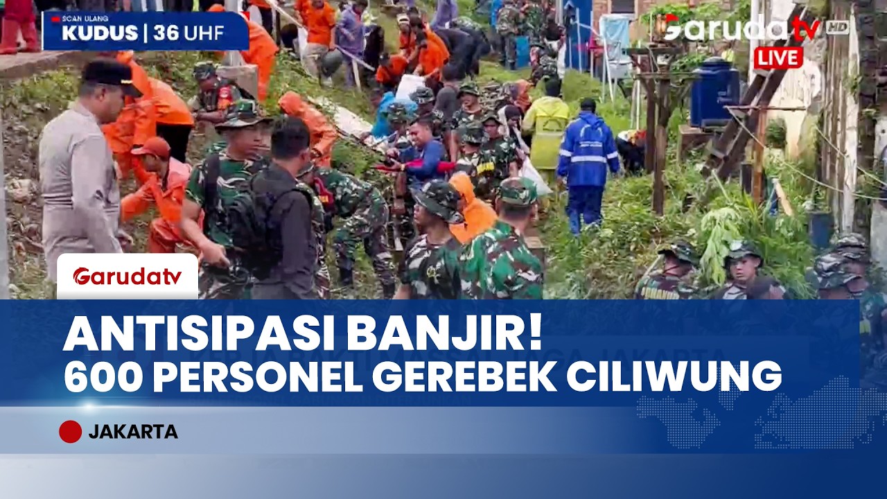 Cegah Banjir! Pemkot Jaksel & TNI-Polri Gelar Kerja Bakti Massal Pengerukan Kali Ciliwung
