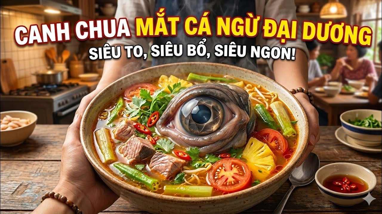 Mắt c&aacute; ngừ đại dương nấu canh chua, mlem mlem