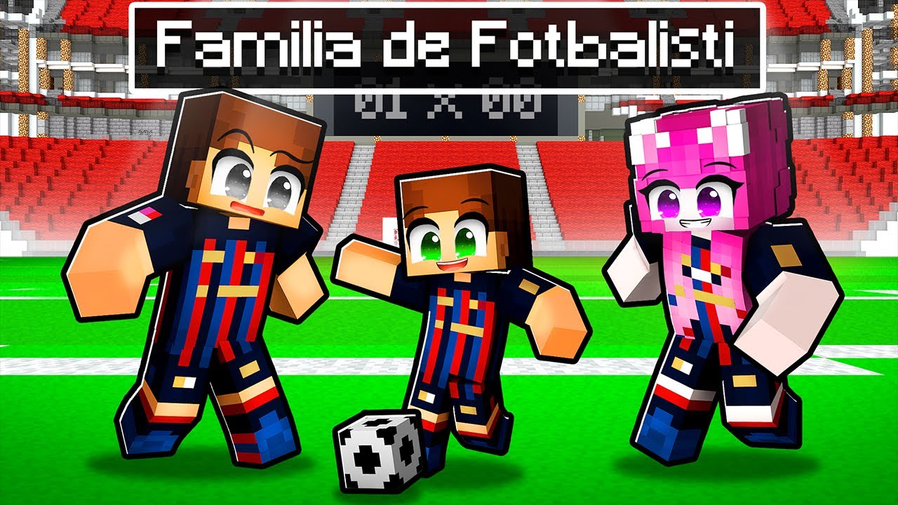 Familia Mea de *FOTBALISTI* pe Minecraft...