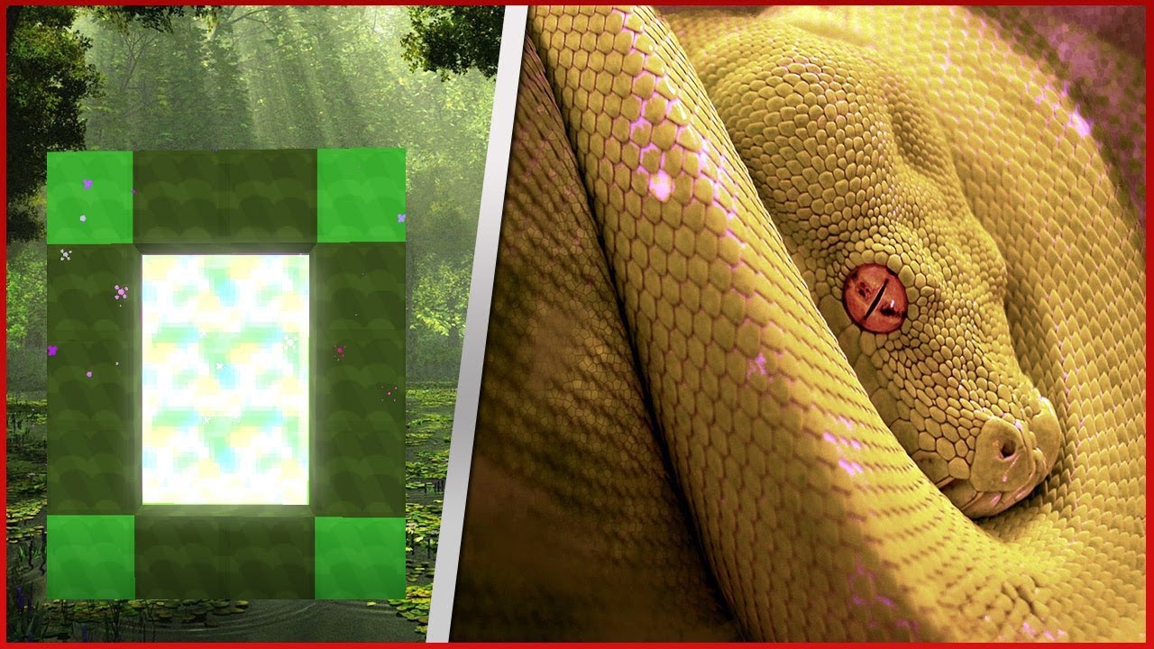 COMO FAZER UM PORTAL PARA O MUNDO DO FILHO DA ANACONDA - Minecraft