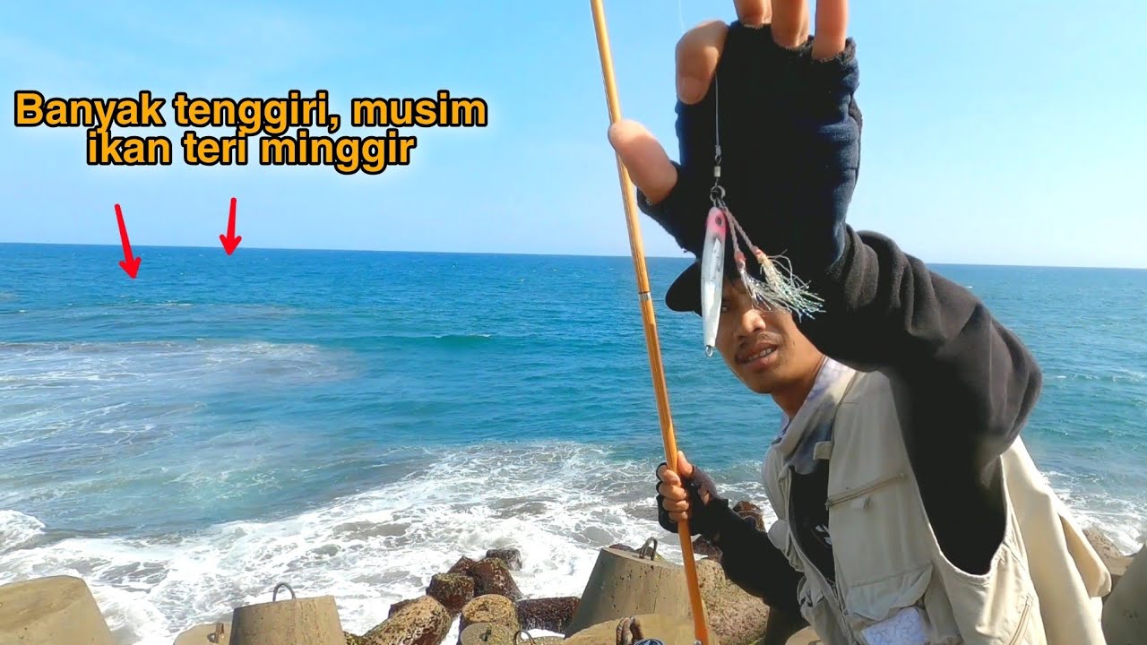 Nyobain mancing teknik casting+dasaran di pantai selatan, hasilnya memuaskan