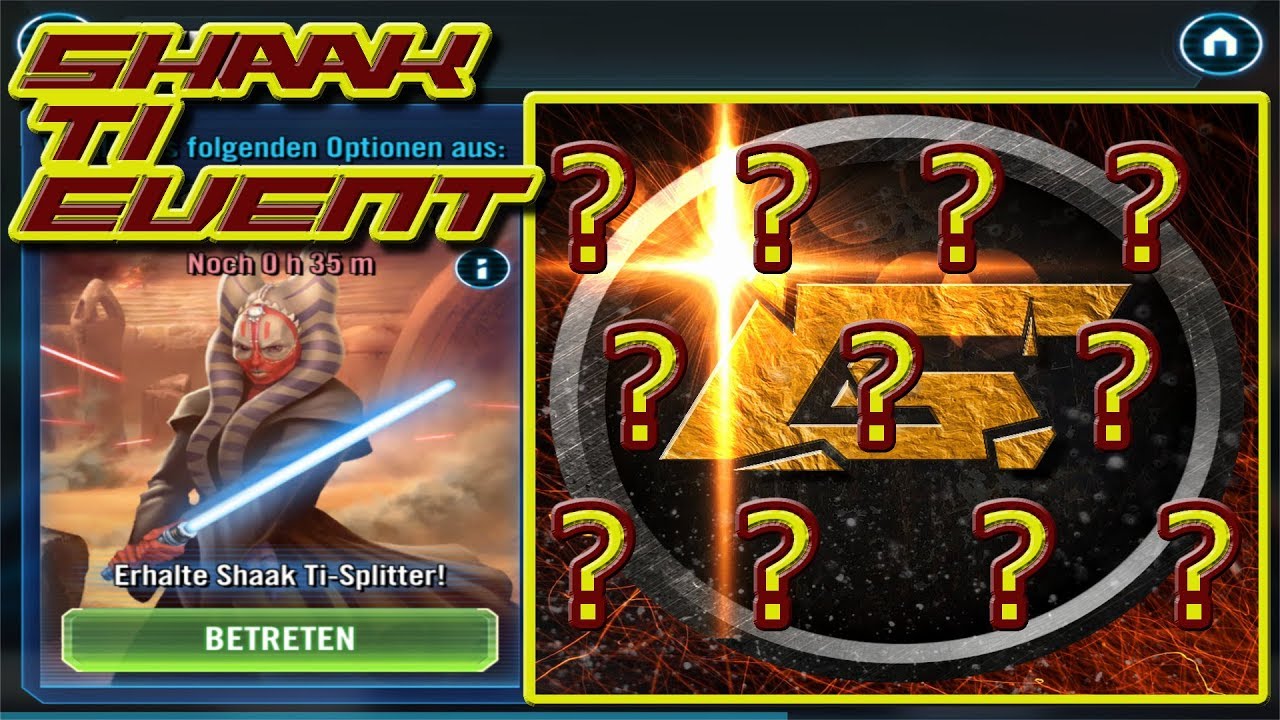 Shaak Ti Event + Was war mit meinem Kanal in den letzten 2 Monaten? | SWGOH Deutsch