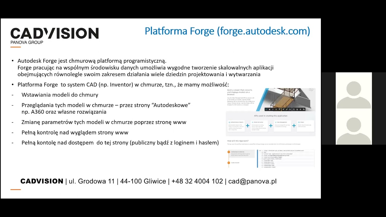 Przykłady automatyzacji projektowania w Autodesk Inventor i na platformie Forge