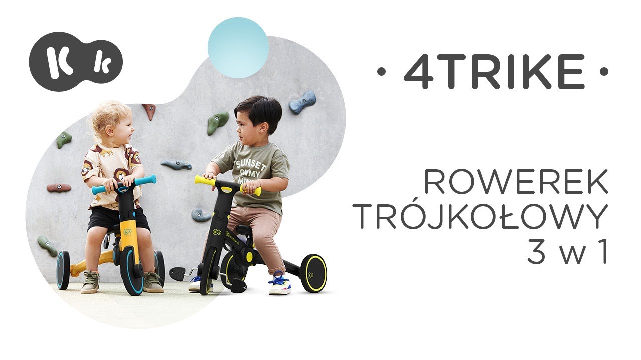 Rowerek 3 w 1 4TRIKE Kinderkraft | Rowerek biegowy | Rowerek tr&oacute;jkołowy | Pchacz