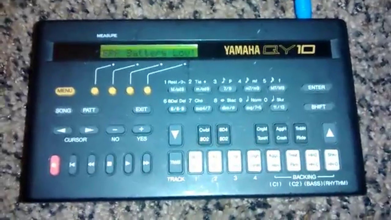 Yamaha QY10 Drum Machine Trick