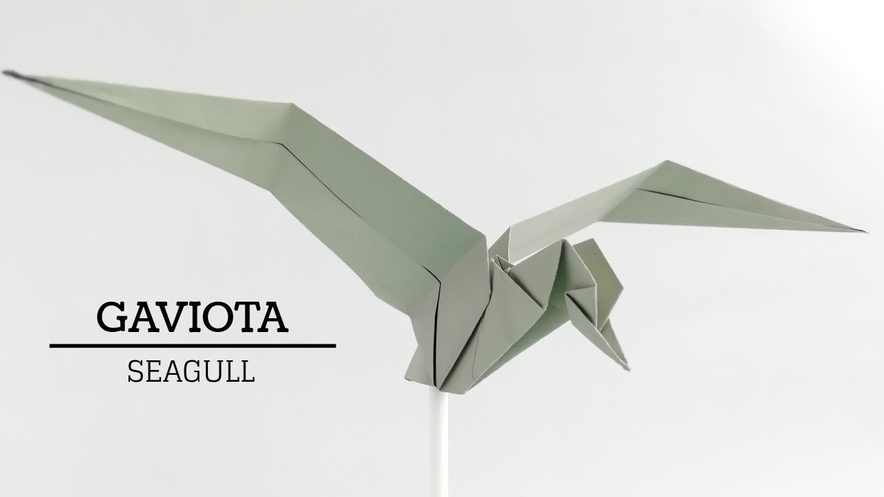 Como hacer una gaviota en origami - How to make an origami seagull?