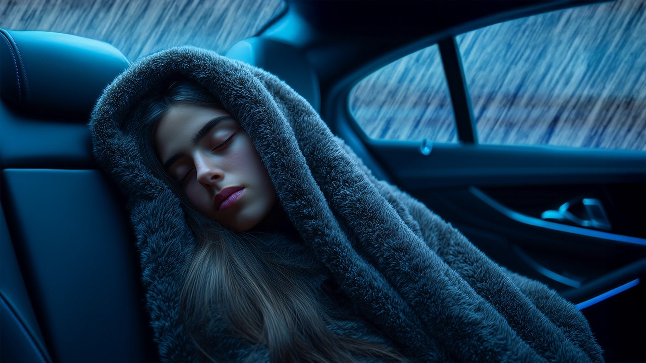 Car Roof Rainstorm Ambience | Heavy Rain Sounds for Deep Sleep, Relax and Peaceful Relaxation