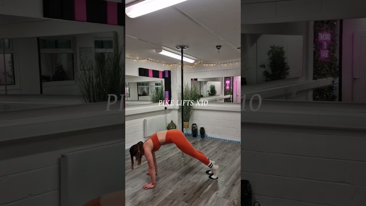 CORE SLIDER WORKOUT! #polefitness #poledance #poleworkout