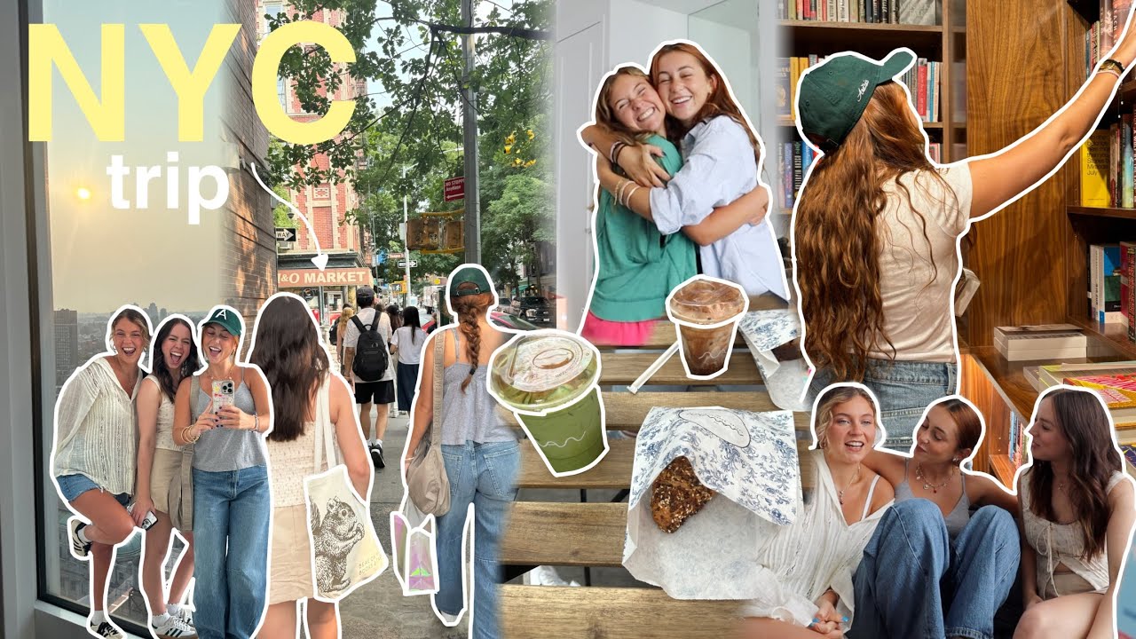 VLOG: nyc trip 🗽🍎🏙️ (featuring des + rachel, book stores, shopping, + more!)