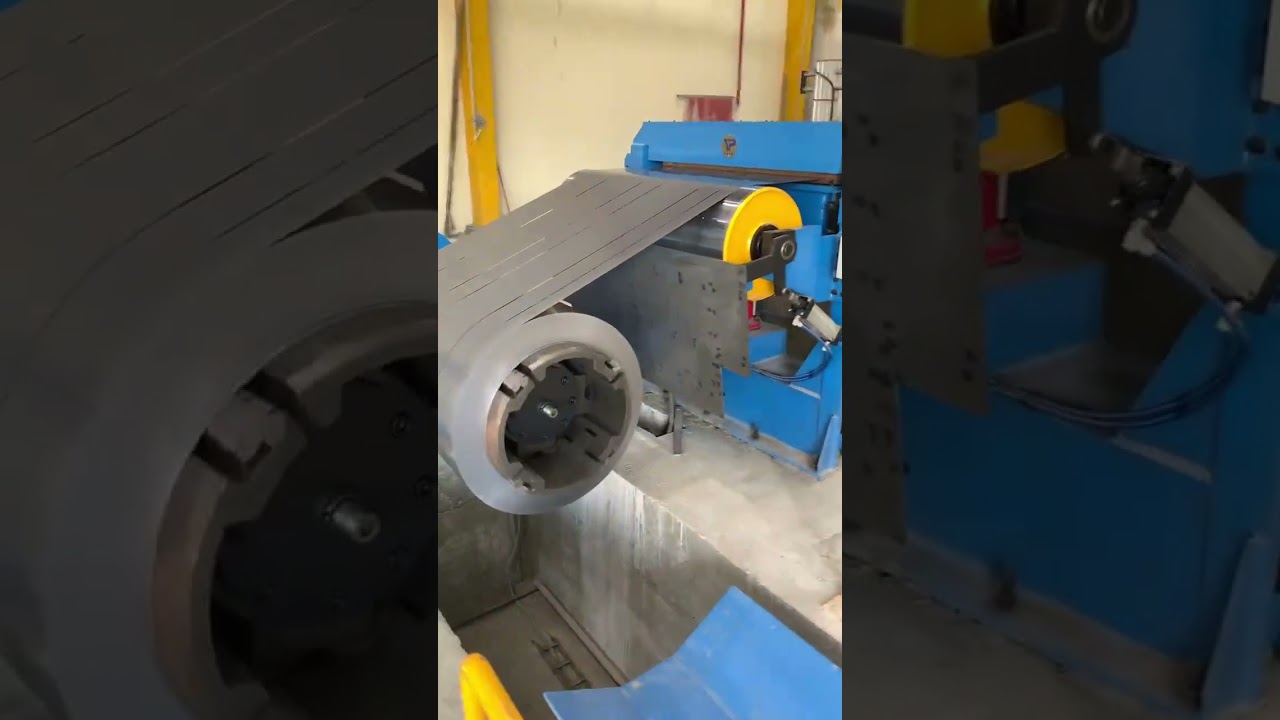 Slitting line video from our user #transformer #lamination #trafo #transformador #Transformateur