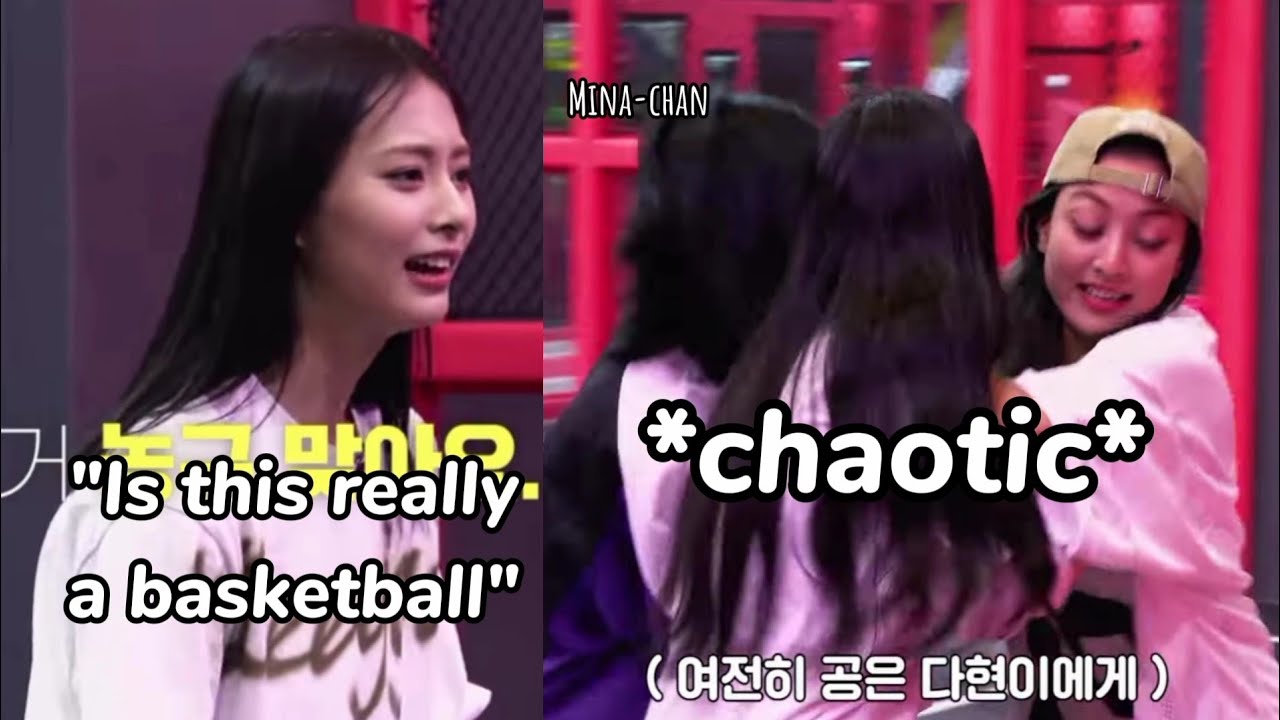 twice being *chaotic* in basketball, then there's 2yeon *flirting*...