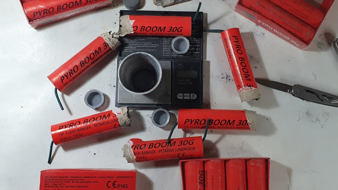 PTROBOOM 30G / TIG2a - FIRESHOW - Verificare Gramaj -