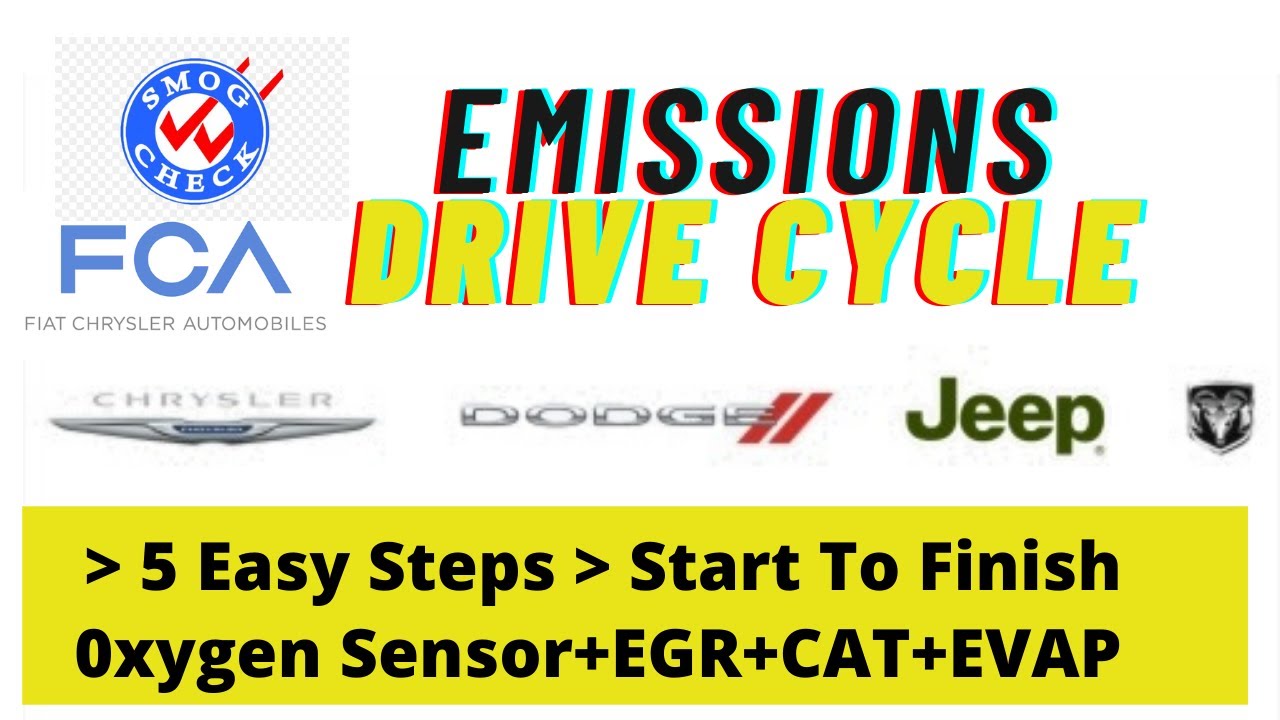 Chrysler Emission Drive Cycle Smog Test▶️Dodge, Jeep, Ram Oxygen, CAT, EVAP, EGR Monitor Readiness