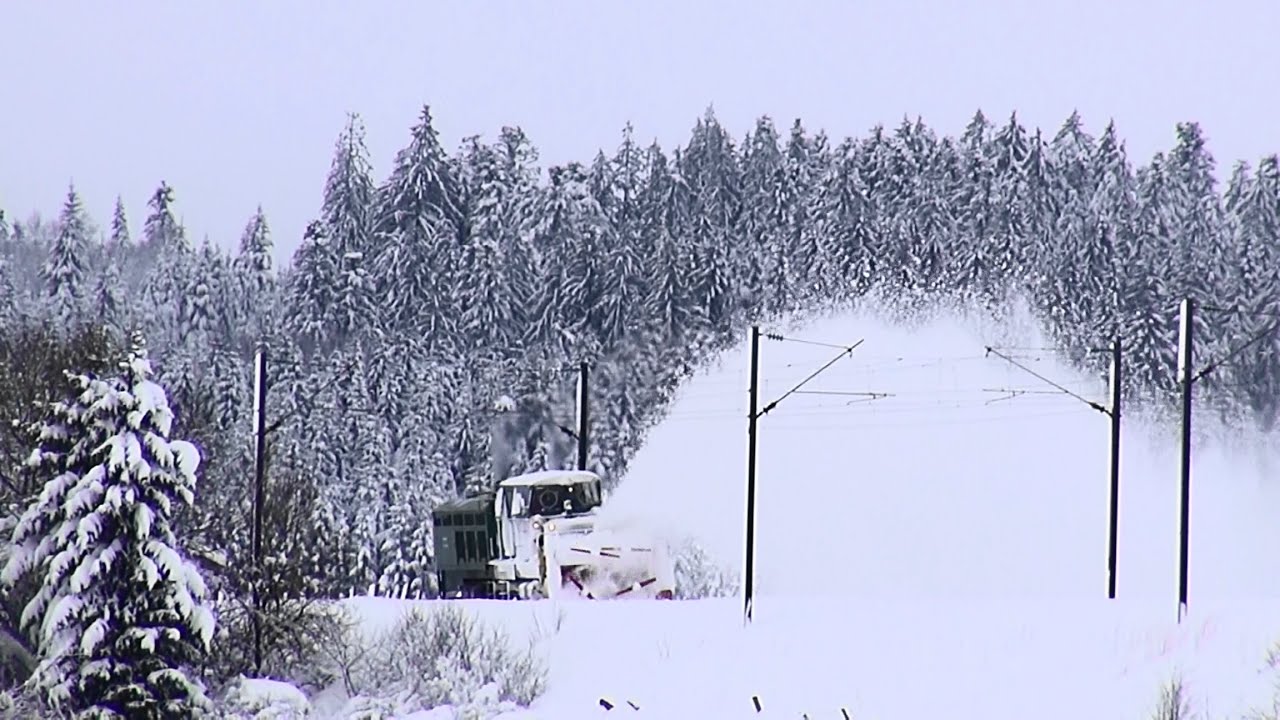 Le CN3 sur la Bosse - Snowplow train between Andelot and Frasne
