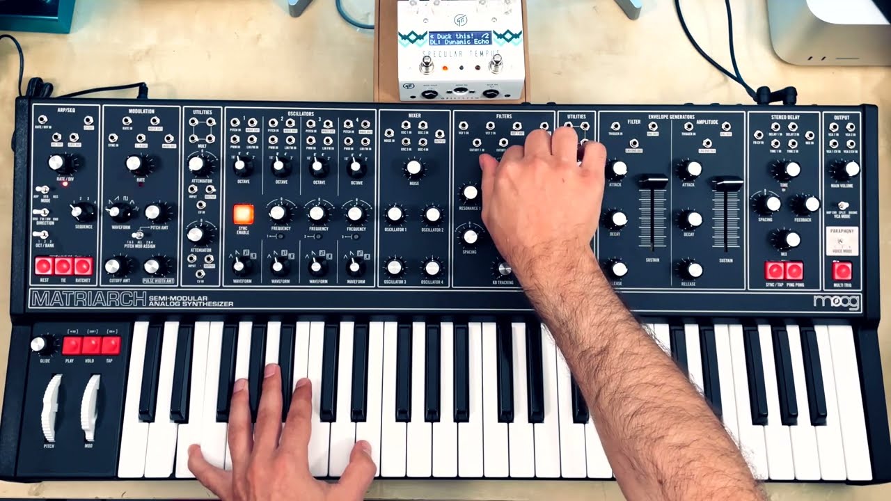 Moog Matriarch meets GFI Specular Tempus