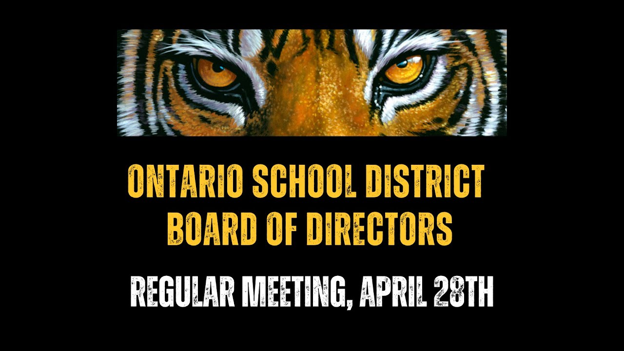 April 28th School Board Meeting