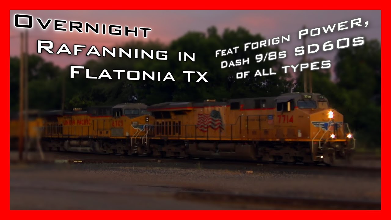 [4K 60fps] Raillfanning Overnight in Flatonia, TX