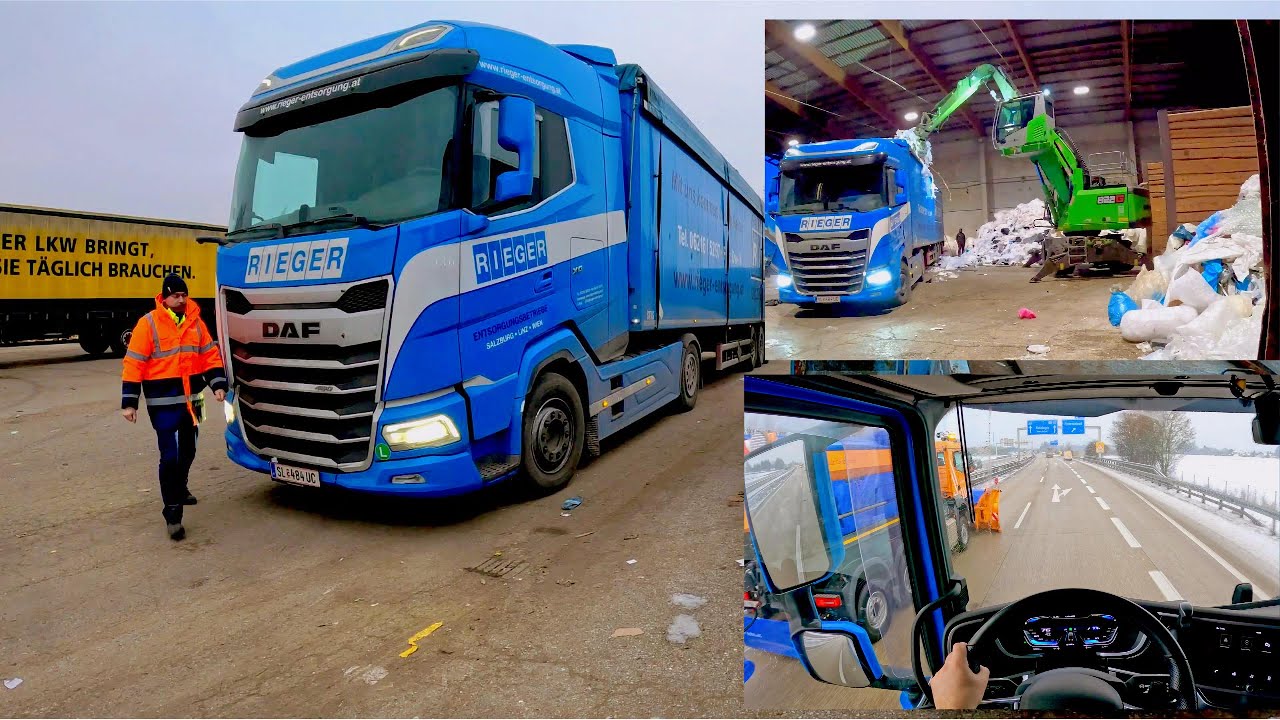  🙋‍♂️🇦🇹 A Working Day with @DAF XG | Truck Driver Life 🚛🛣❄️