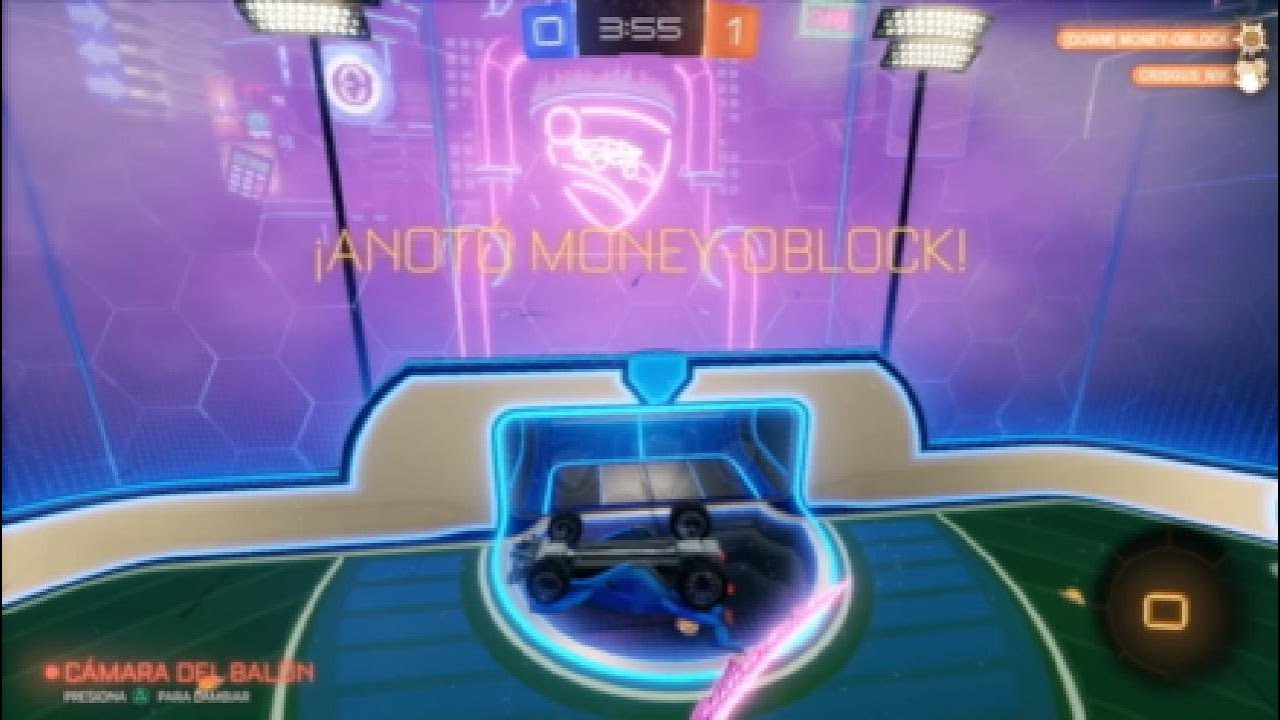 Juego Rocket League con este YouTuber 2v2 platino (sale mal)
