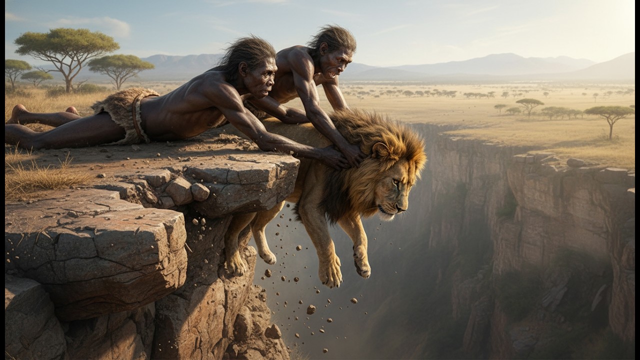 Life 3 Millions of Years Ago |Prehistoric Humans Man Saves a Trapped Lion: Zukor