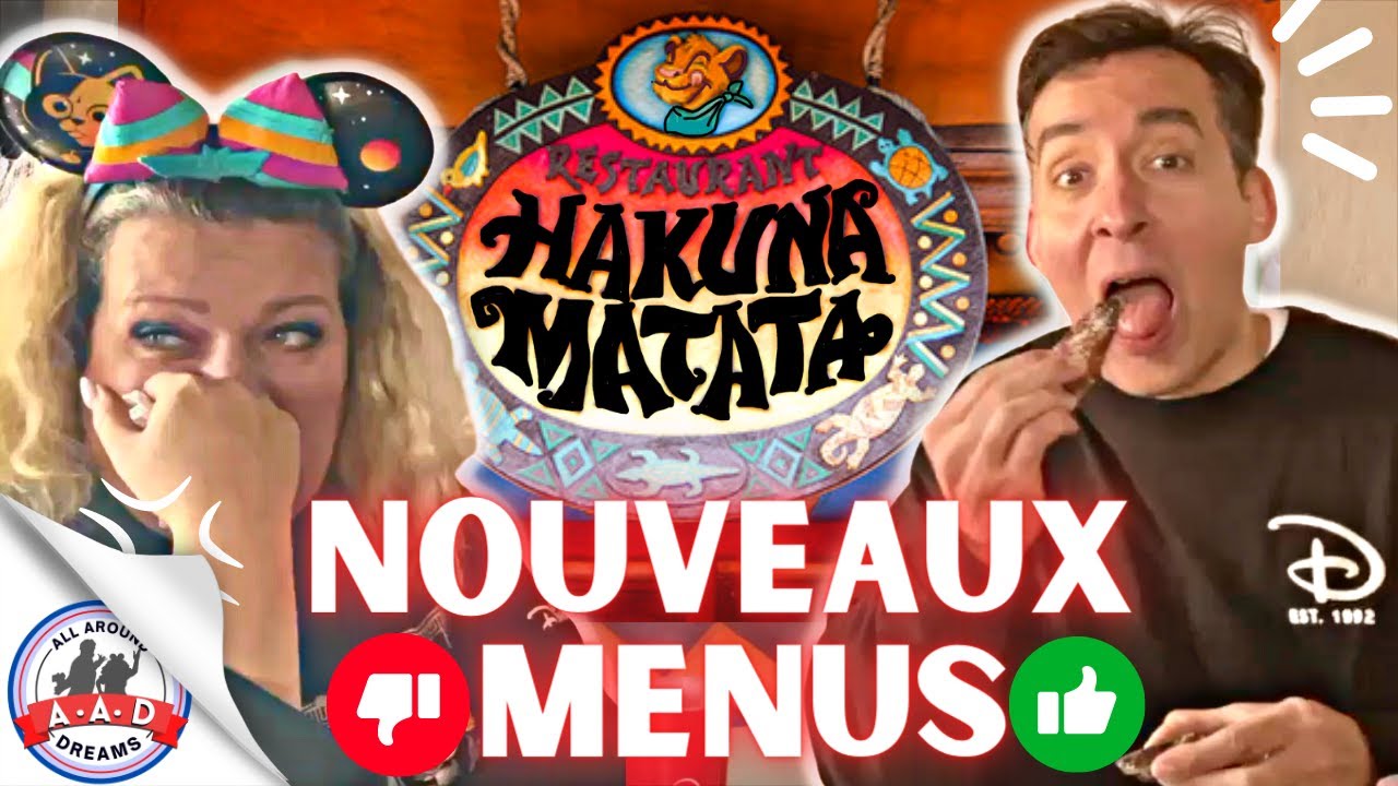 NOUVEAUX PLATS RESTO HAKUNA MATATA ! PRINCE ALI EN FOLIE ! CHRIS FAN DU MERCH DISNEYLAND PARIS