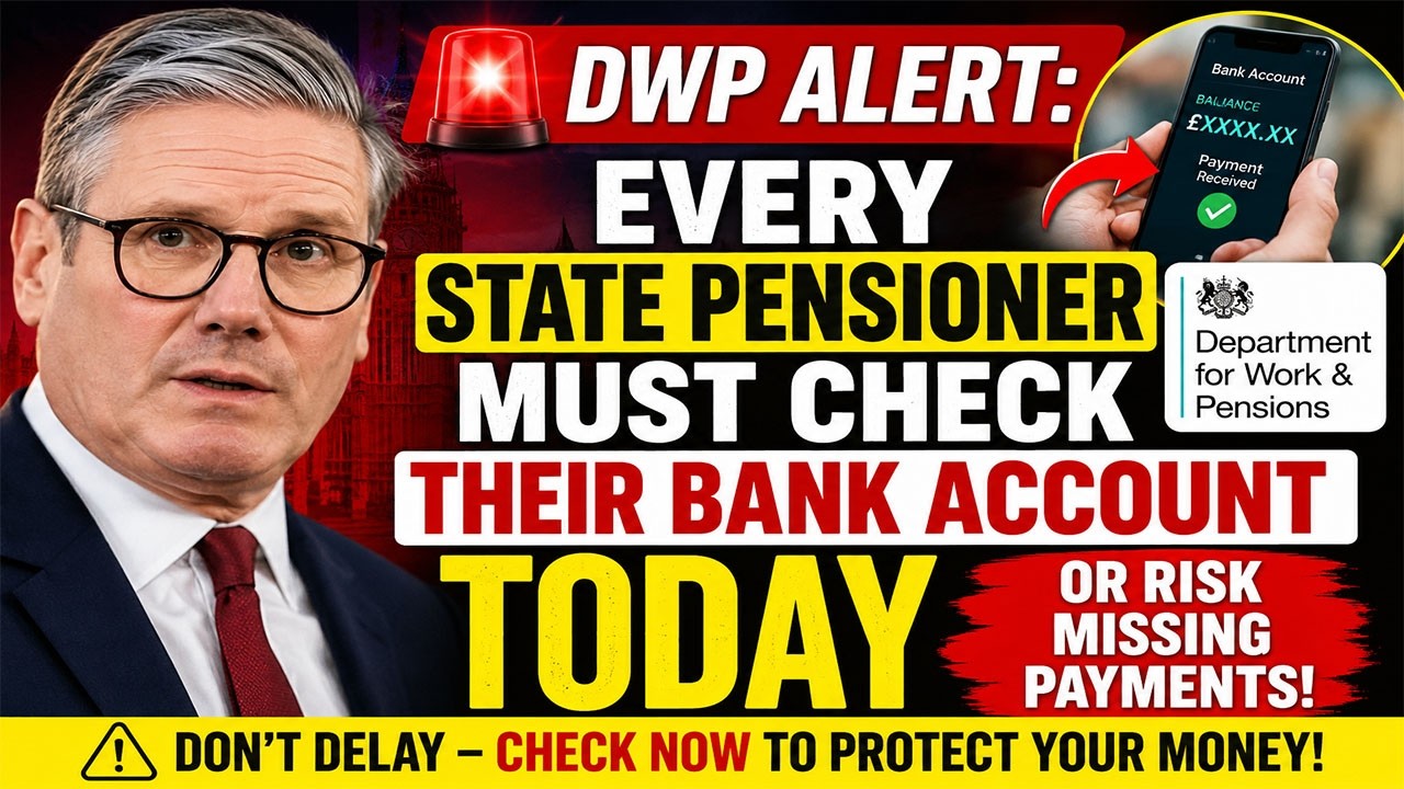 ВАЖНОЕ ПРЕДУПРЕЖДЕНИЕ ОТ DWP: каждому государственному пенсионеру необходимо ПРОВЕРИТЬ свой банко...