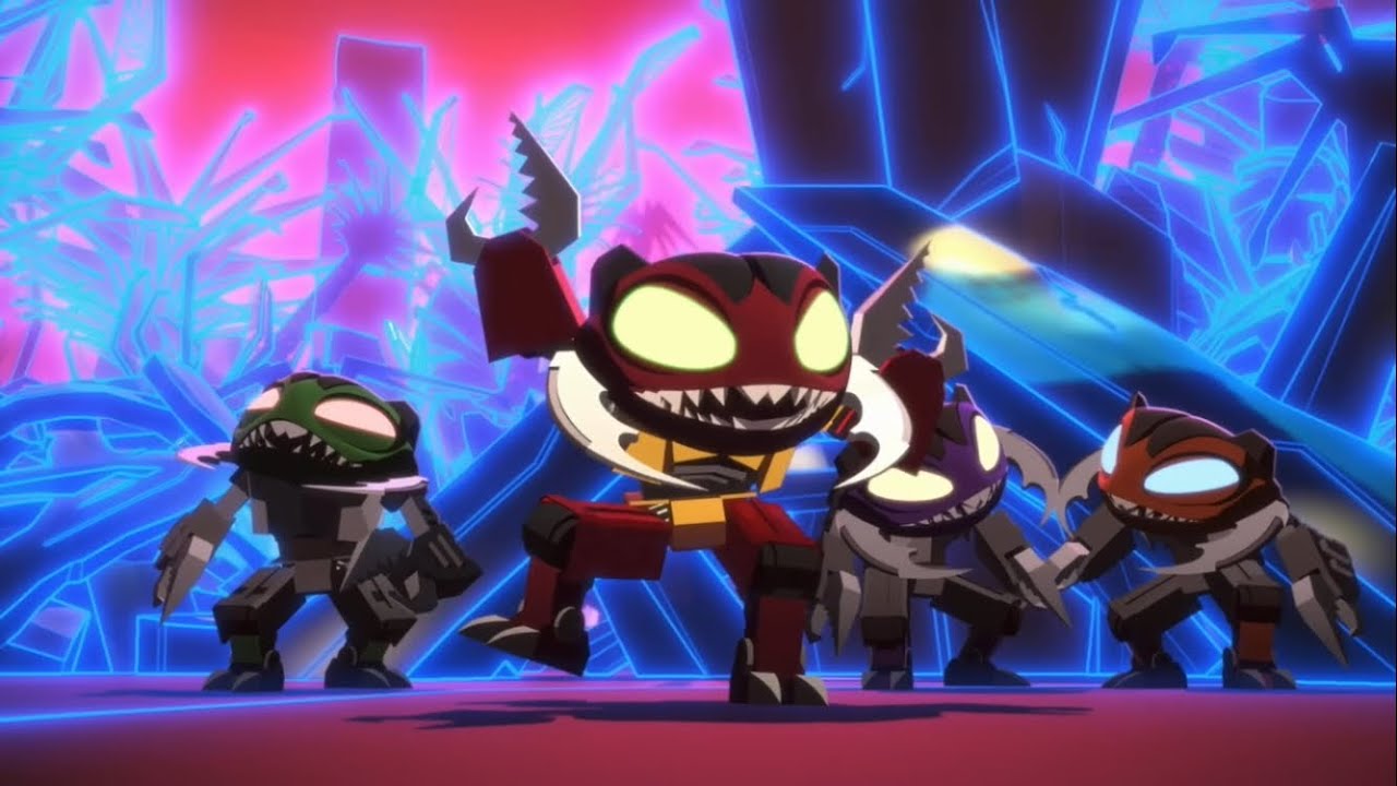 Transformers Cyberverse all Repugnus and Monsterbots scenes 