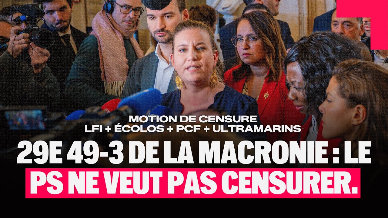 29e 49-3 de Lecornu : Le PS ne veut pas censurer. - Mathilde Panot et Éric Coquerel