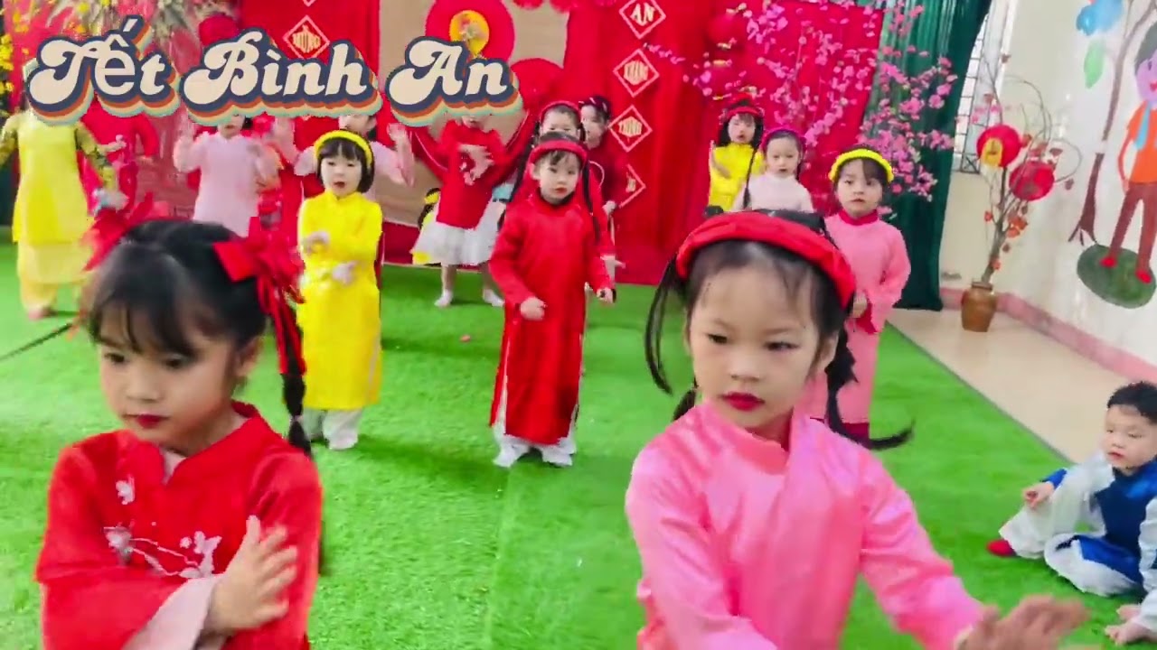 Nhảy “Tết Bình An” các bé MG5T MN Đoàn Đào