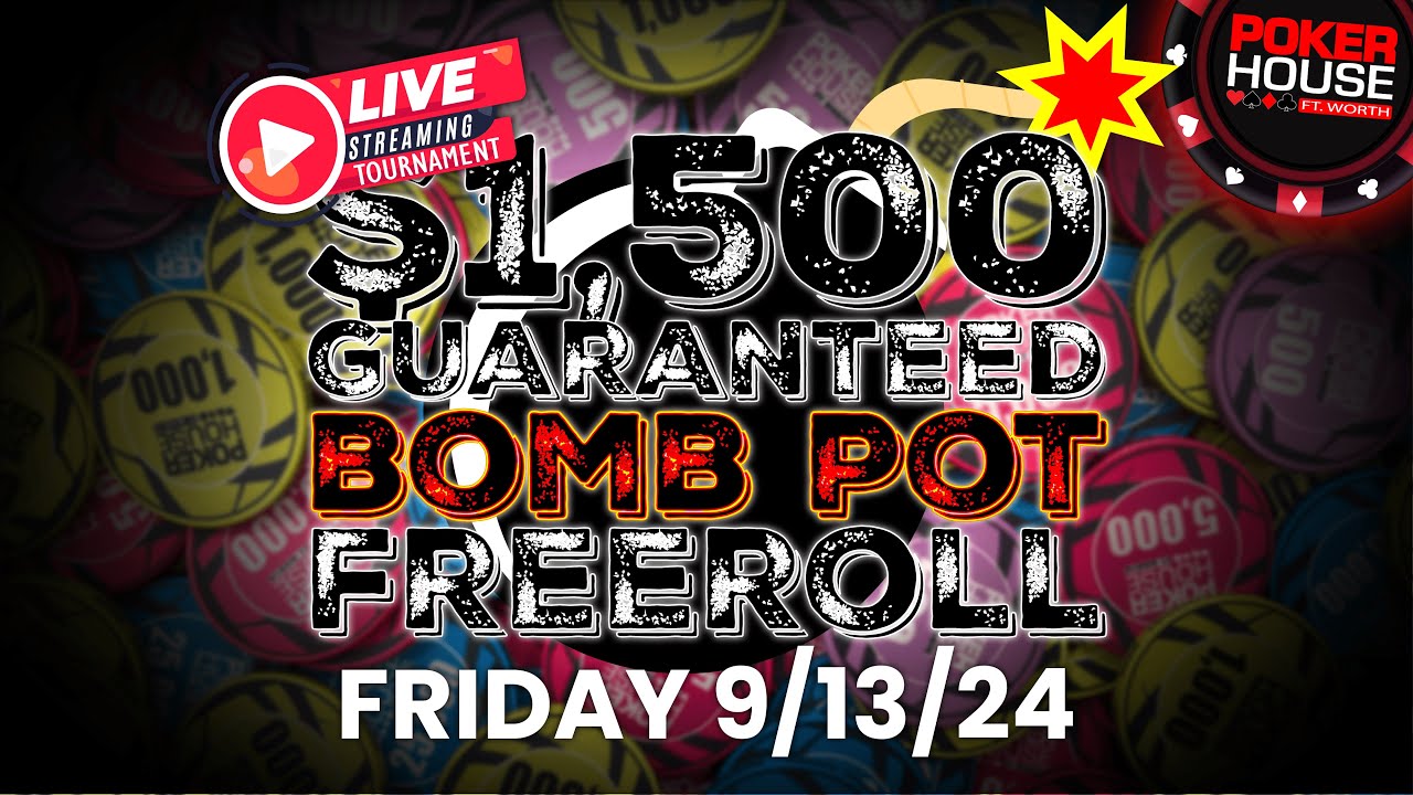 $1500 GTD BOMB-POT FREEROLL | PHFW LIVE