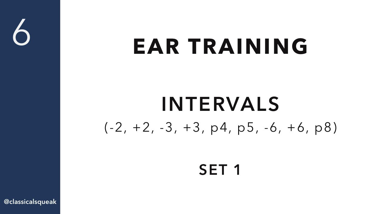 RCM Level 6 Intervals (Ear Training -2, +2, -3, +3, p4, p5, -6, +6, p8) | Set 1