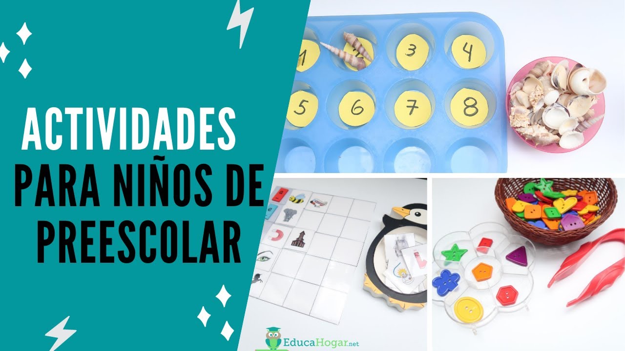 Actividades para preescolar en casa | Material didáctico para niños