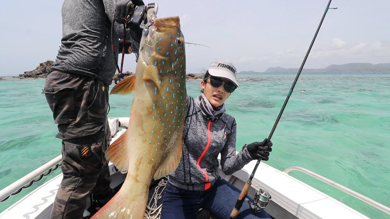 ล่าปลาเก๋ากุดสลาดโลละ 1000 บาท เอามาทำ ซาซิมิ สดๆกันกลางทะเล by  fishingEZ