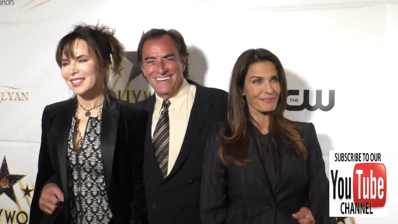 Thaao Penghlis, Kristian Alfonso and Deidre Hall at the Hollywood Walk Of Fame Honors outside the Ta