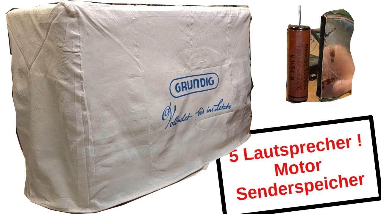 [242] - Riesiges Radio - 5 Lautsprecher - Motor Senderspeicher -  Grundig 5050W 3D Teil1