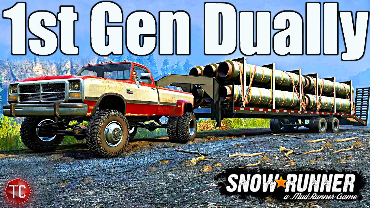 SnowRunner: ULTIMATE 1ST GEN CUMMINS DUALLY And GOOSENECK!
