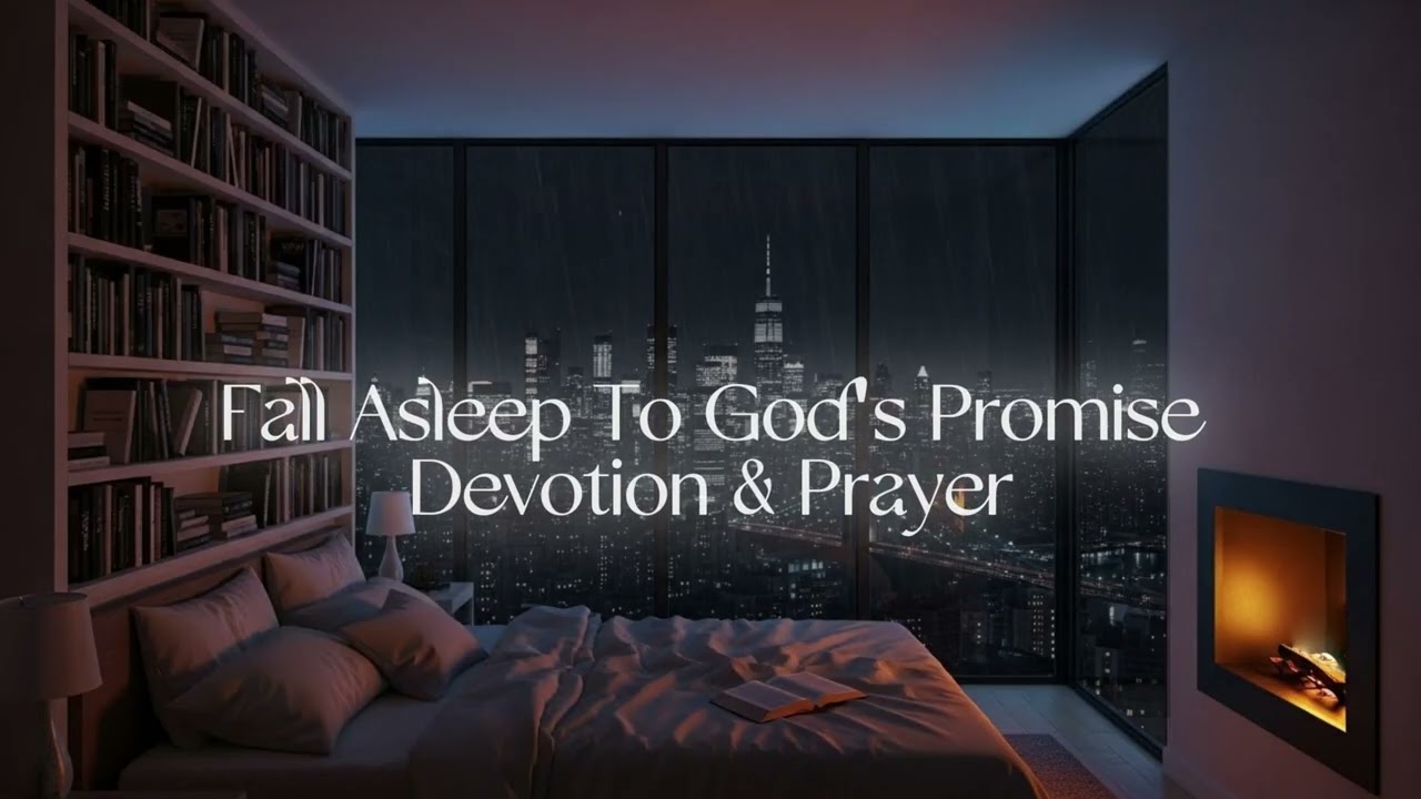 Sleep to God's Promise, A Devotion and Prayer With Rain Sound ASMR