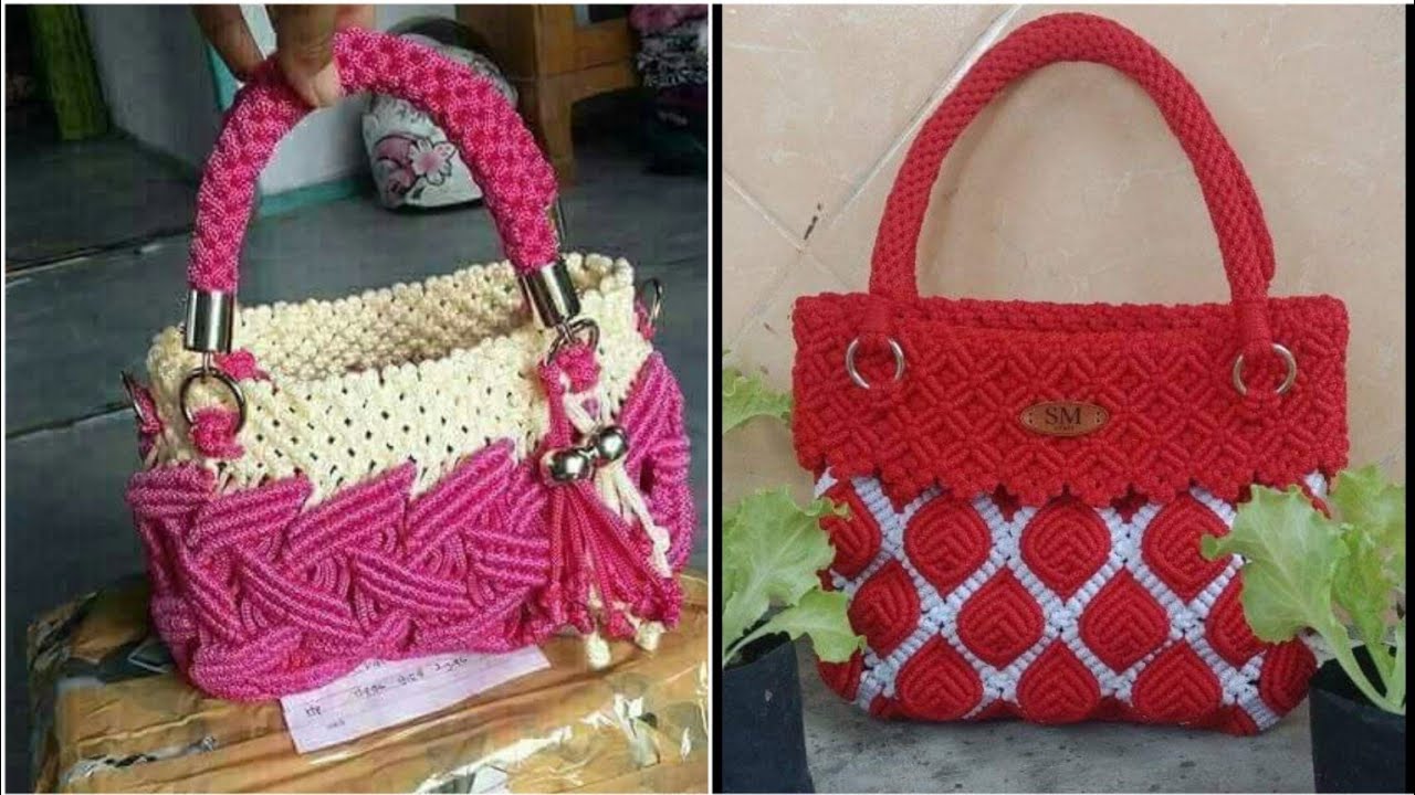 DIY Macrame bag desine in 2023/macrame purse @diymacramee