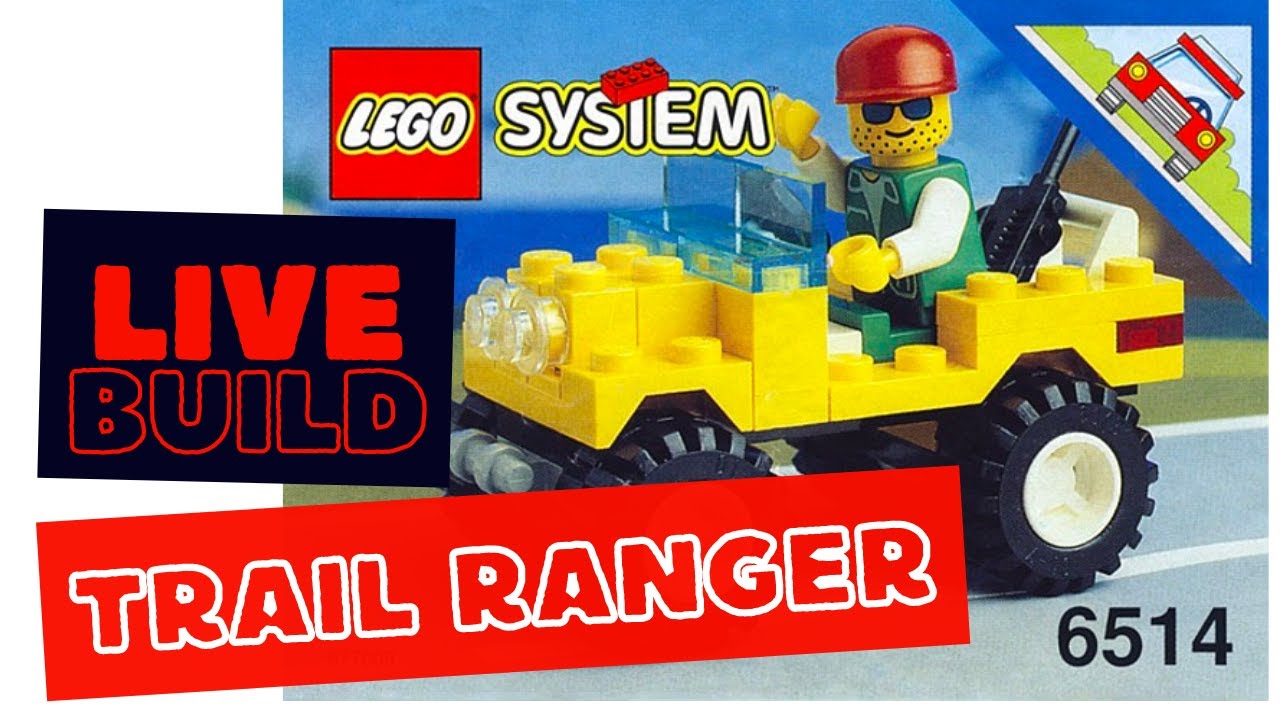 Lets Build Classic 1994 Lego Set 6514 Trail Ranger, Live Full Build