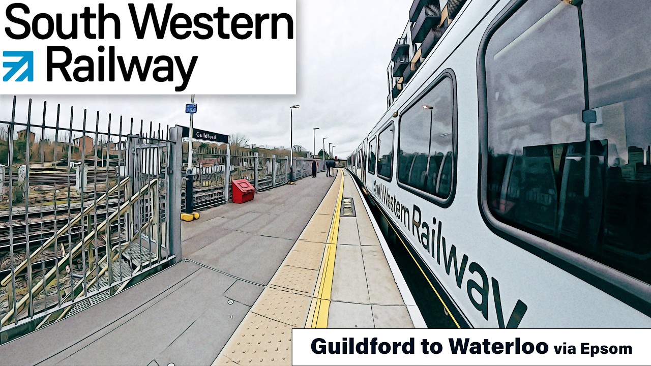 South Western Railway – Guildford to London Waterloo via Epsom  1h10m