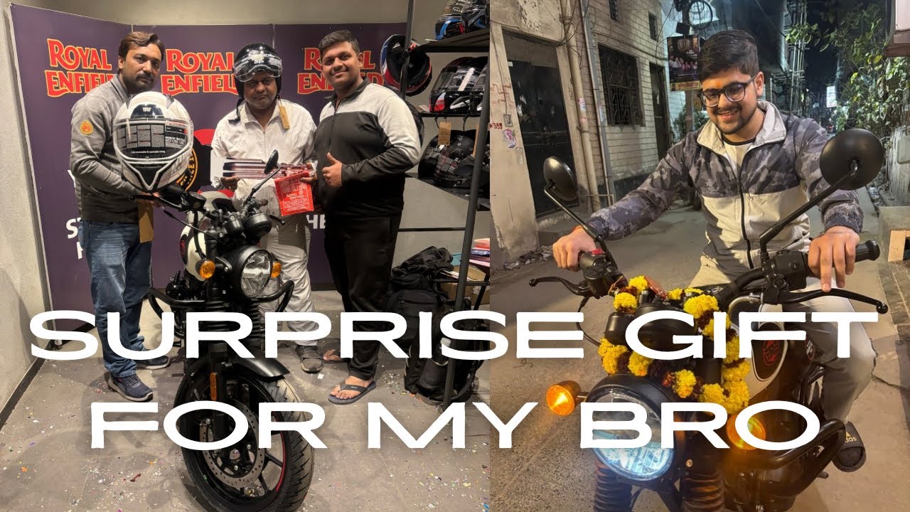 Royal Enfield HUNTER gifted to My Broo 🥳🏍️❤️ #newbike #royalenfield #newvlog 