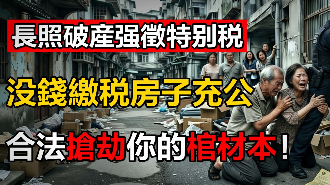 政府窮瘋了？2026財政部研擬開徵“長照特別稅”！有房族、退休族成“頭號肥羊”？辛苦存的棺材本，要被強制充公養別人？