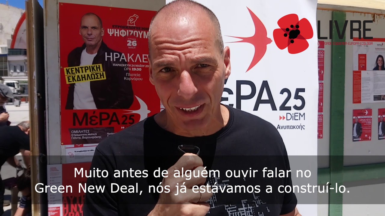 Varoufakis apela a voto no LIVRE e em Rui Tavares