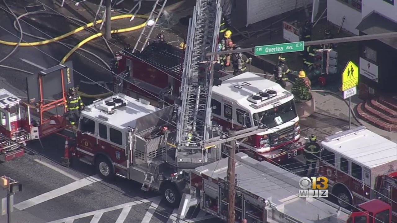 VIDEO: Firefighters Battle Large Fire In Baltimore County