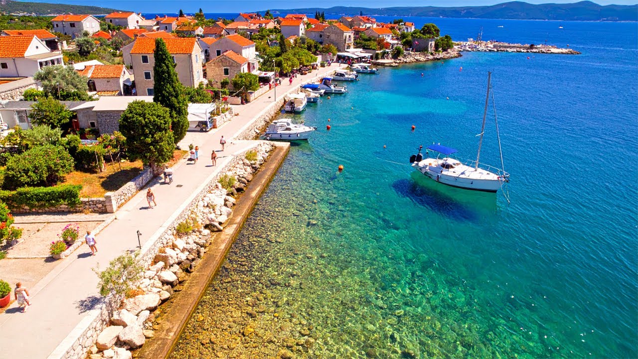 Sukošan Croatia 4K Old Town and Beach Promenade Walking Tour 2025